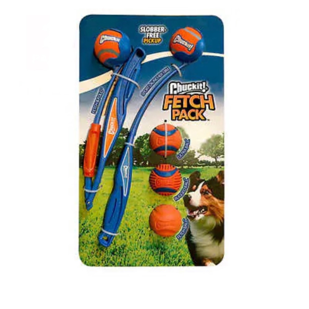 NWT Chuckit! Launcher 7 piece Fetch Pack